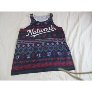 Washington Nationals Ugly Christmas Sweater Tank Top Size Large Pre-Owned